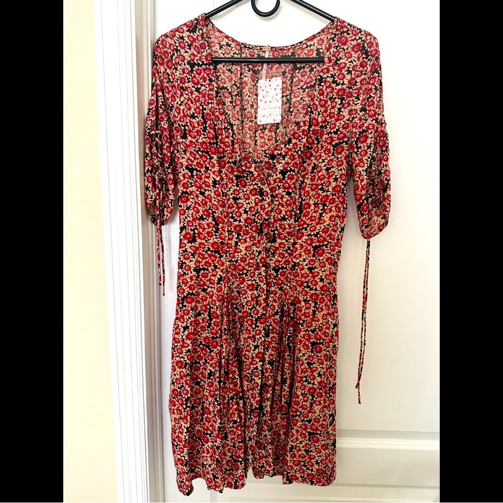 Free People Floral Mini Dress